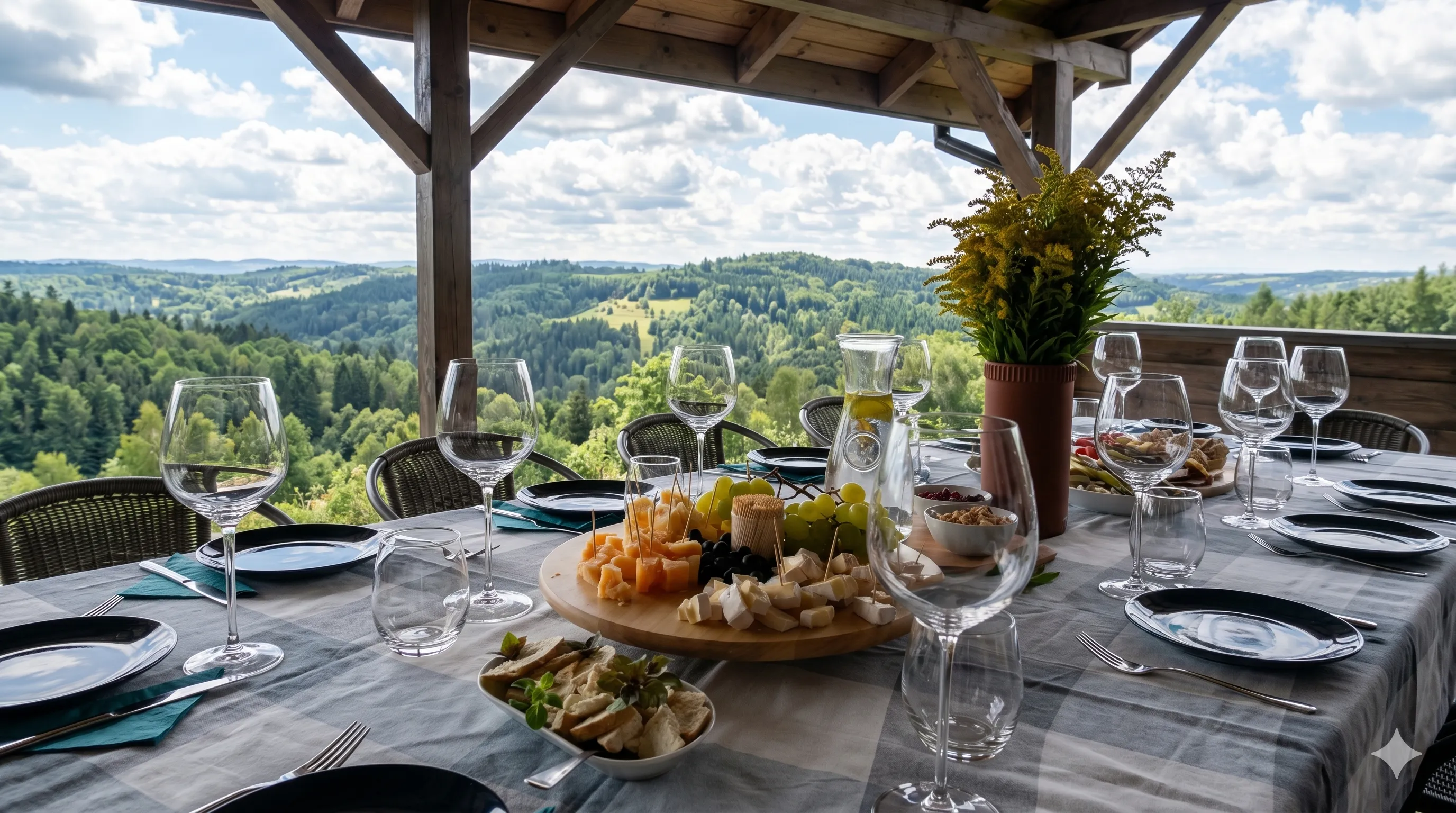 Degustacja wina na tarasie Winnicy Jakubowej